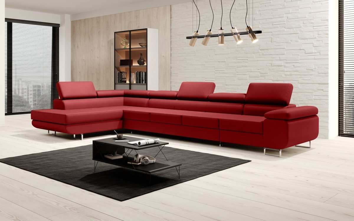 Luxusbetten24 Schlafsofa Designer Sofa Maxi, mit Schlaf- und Klapptfunktion von Luxusbetten24