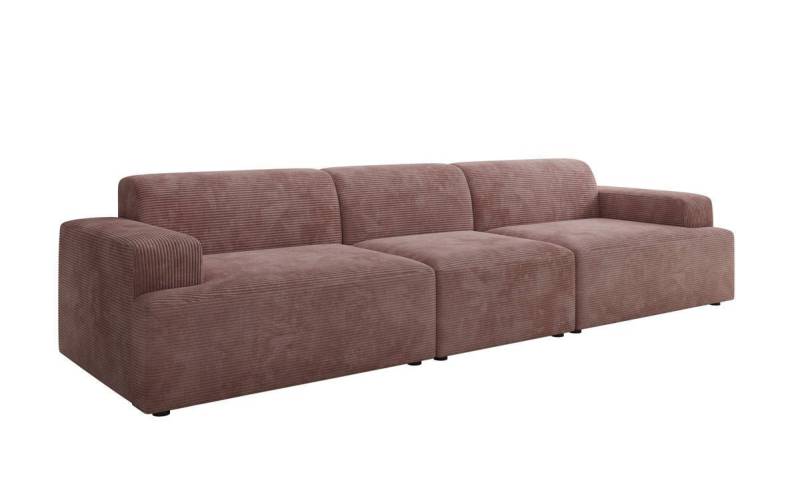 Luxusbetten24 Sofa Designer Sofa Monza 3 Sitzer XXL, in Cord von Luxusbetten24