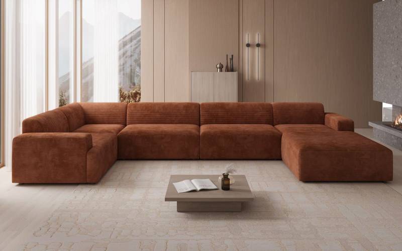 Luxusbetten24 Sofa Designer Sofa Monza U XXL, in Cord Luxusbetten24 Sofa Designer Sofa Monza U XXL, in Cord von Luxusbetten24