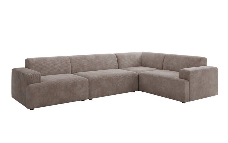 Luxusbetten24 Sofa Designer Sofa Monza Wohnlandschaft L, in Cord von Luxusbetten24