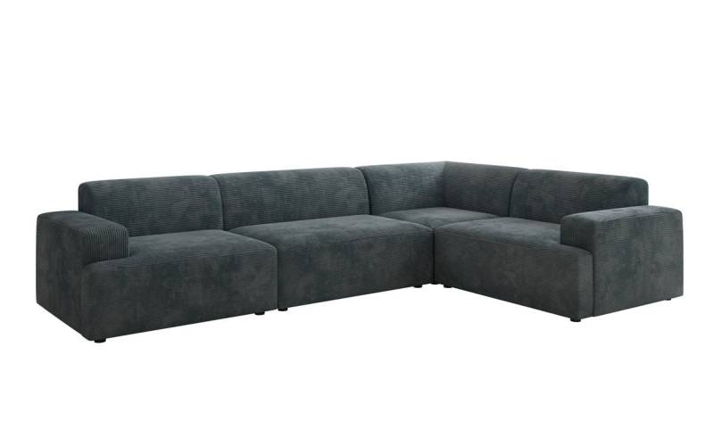 Luxusbetten24 Sofa Designer Sofa Monza Wohnlandschaft L, in Cord von Luxusbetten24