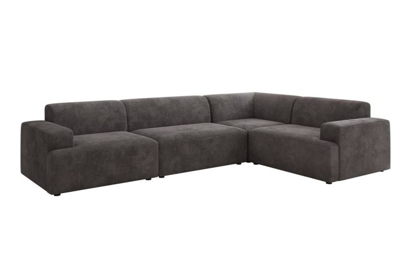 Luxusbetten24 Sofa Designer Sofa Monza Wohnlandschaft L, in Cord von Luxusbetten24