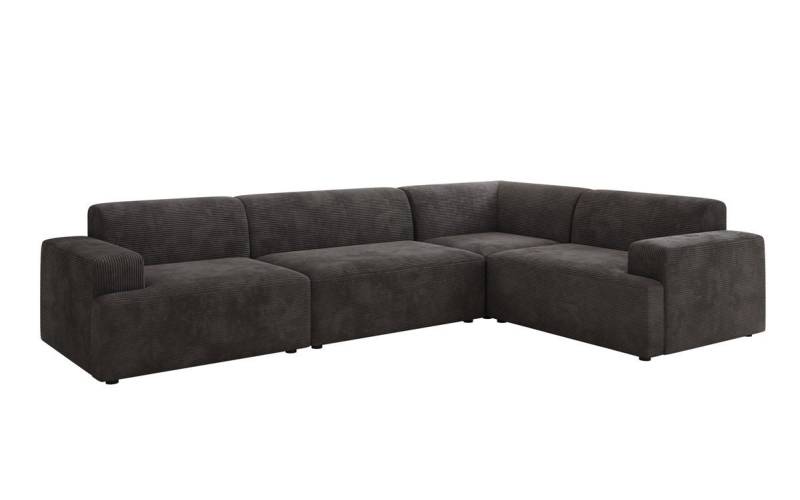 Luxusbetten24 Sofa Designer Sofa Monza Wohnlandschaft L, in Cord von Luxusbetten24