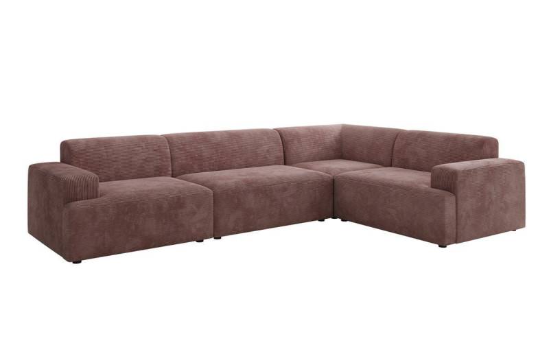 Luxusbetten24 Sofa Designer Sofa Monza Wohnlandschaft L, in Cord von Luxusbetten24