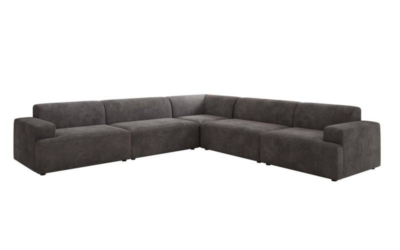 Luxusbetten24 Sofa Designer Sofa Monza Wohnlandschaft L XXL, in Cord von Luxusbetten24