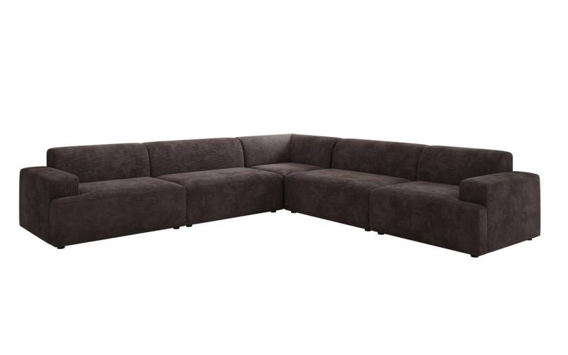 Luxusbetten24 Sofa Designer Sofa Monza Wohnlandschaft L XXL, in Cord von Luxusbetten24