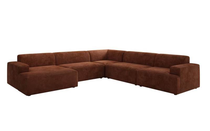 Luxusbetten24 Sofa Designer Sofa Monza Wohnlandschaft U XXL, in Cord von Luxusbetten24