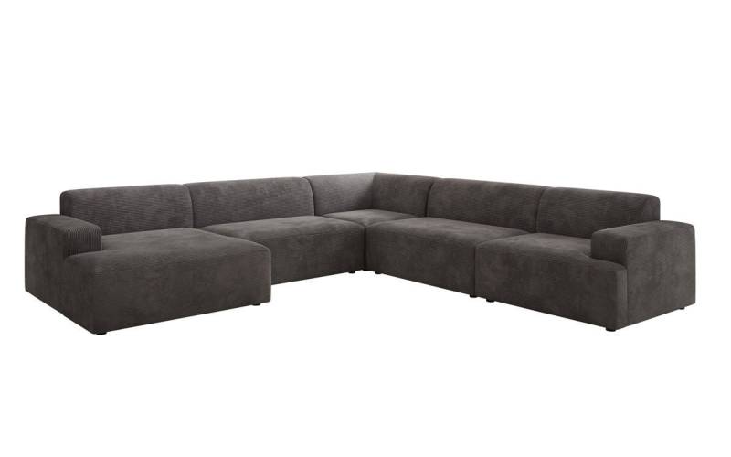 Luxusbetten24 Sofa Designer Sofa Monza Wohnlandschaft U XXL, in Cord von Luxusbetten24