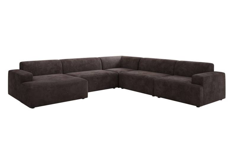 Luxusbetten24 Sofa Designer Sofa Monza Wohnlandschaft U XXL, in Cord von Luxusbetten24