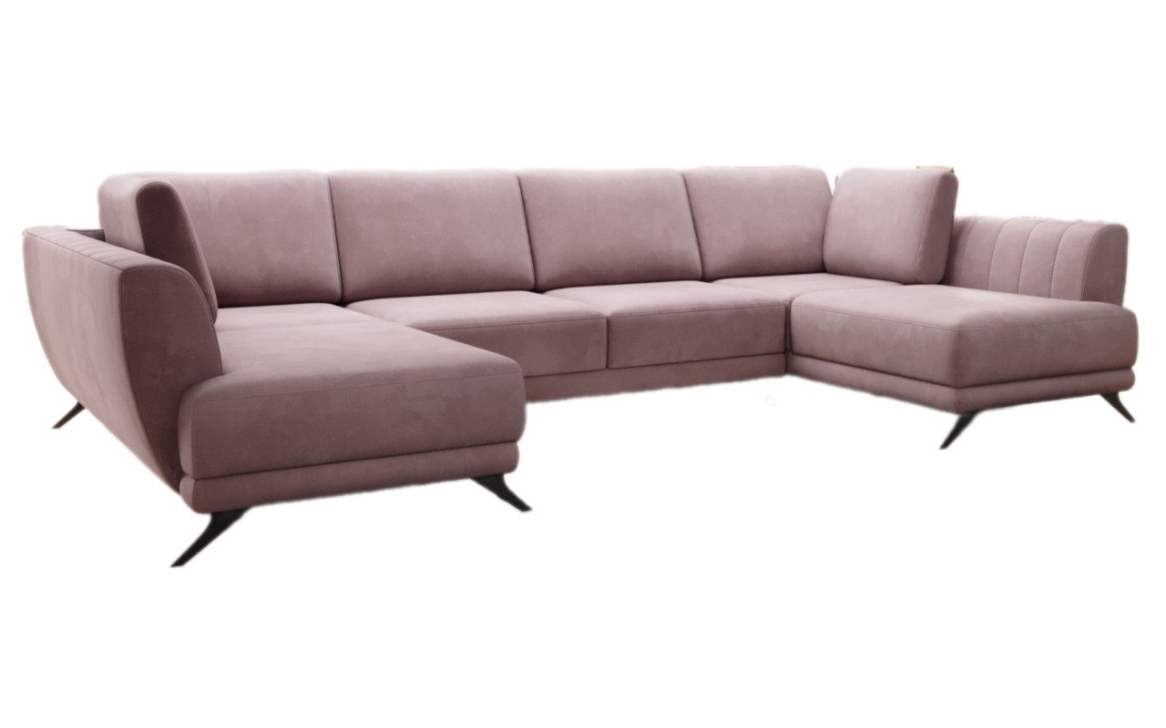 Luxusbetten24 Schlafsofa Designer Sofa Nina, mit Schlaffunktion von Luxusbetten24