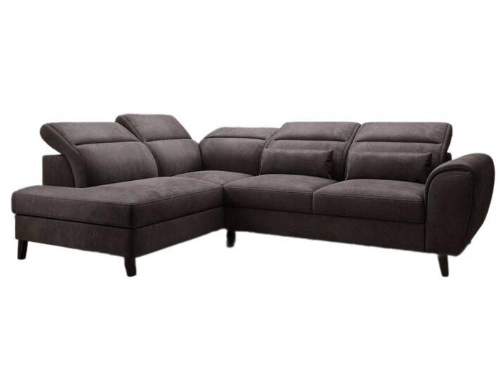 Luxusbetten24 Sofa Designer Sofa Nobile, mit verstellbarer Rückenlehne, braun, Dunkelbraun von Luxusbetten24