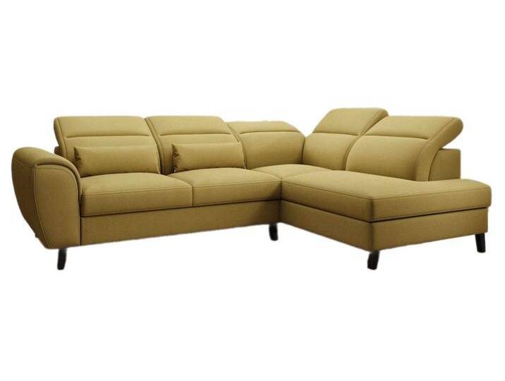 Luxusbetten24 Sofa Designer Sofa Nobile, mit verstellbarer Rückenlehne, gelb, Senf von Luxusbetten24