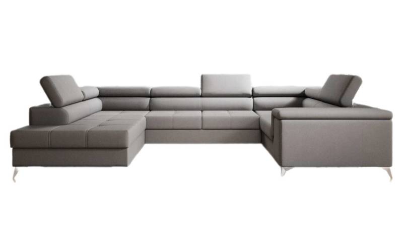 Luxusbetten24 Schlafsofa Designer Sofa Torino, mit Schlaf- und Klappfunktion von Luxusbetten24