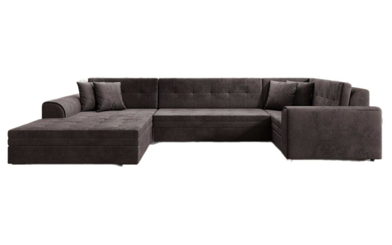 Luxusbetten24 Schlafsofa Designer Sofa Velio, mit Schlaffunktion von Luxusbetten24