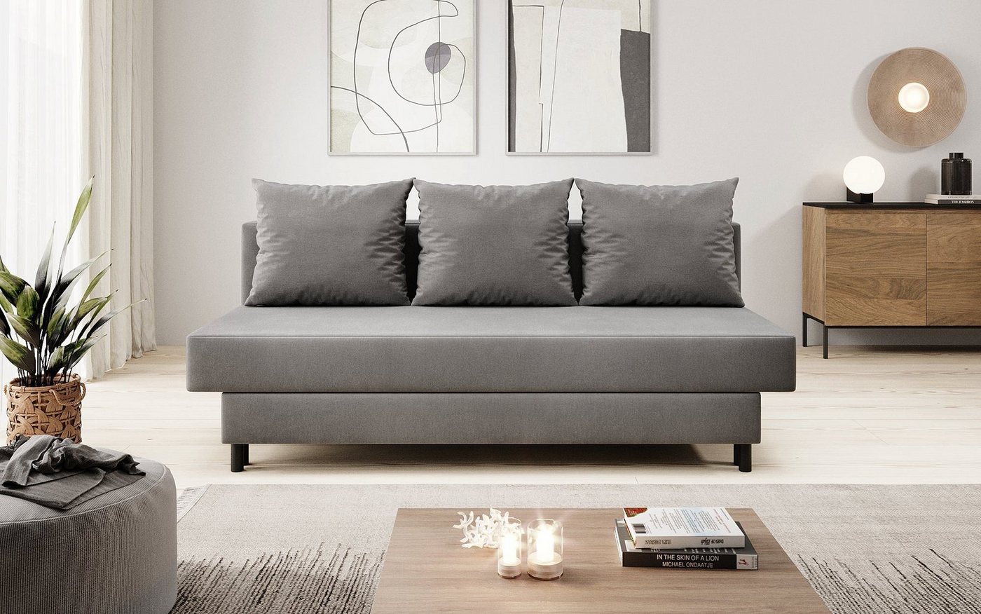 Luxusbetten24 Schlafsofa Designer Sofa Velio, mit Schlaffunktion von Luxusbetten24