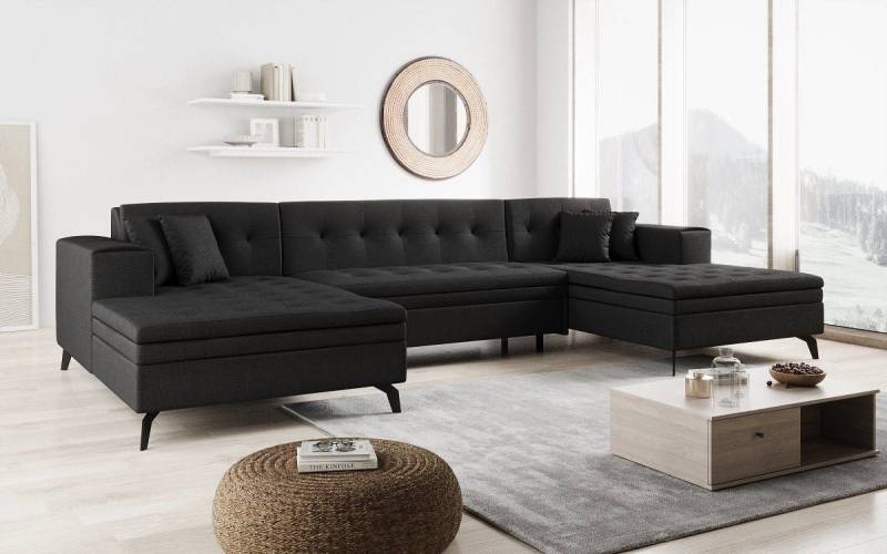 Luxusbetten24 Schlafsofa Designer Sofa Vivana, mit Schlaffunktion von Luxusbetten24