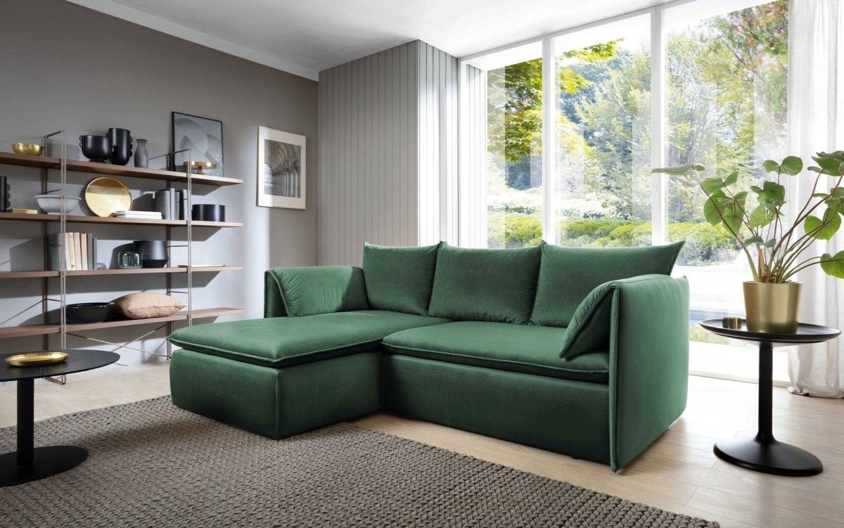 Luxusbetten24 Sofa Designer Sofa Zoe, aus echtem Samt von Luxusbetten24