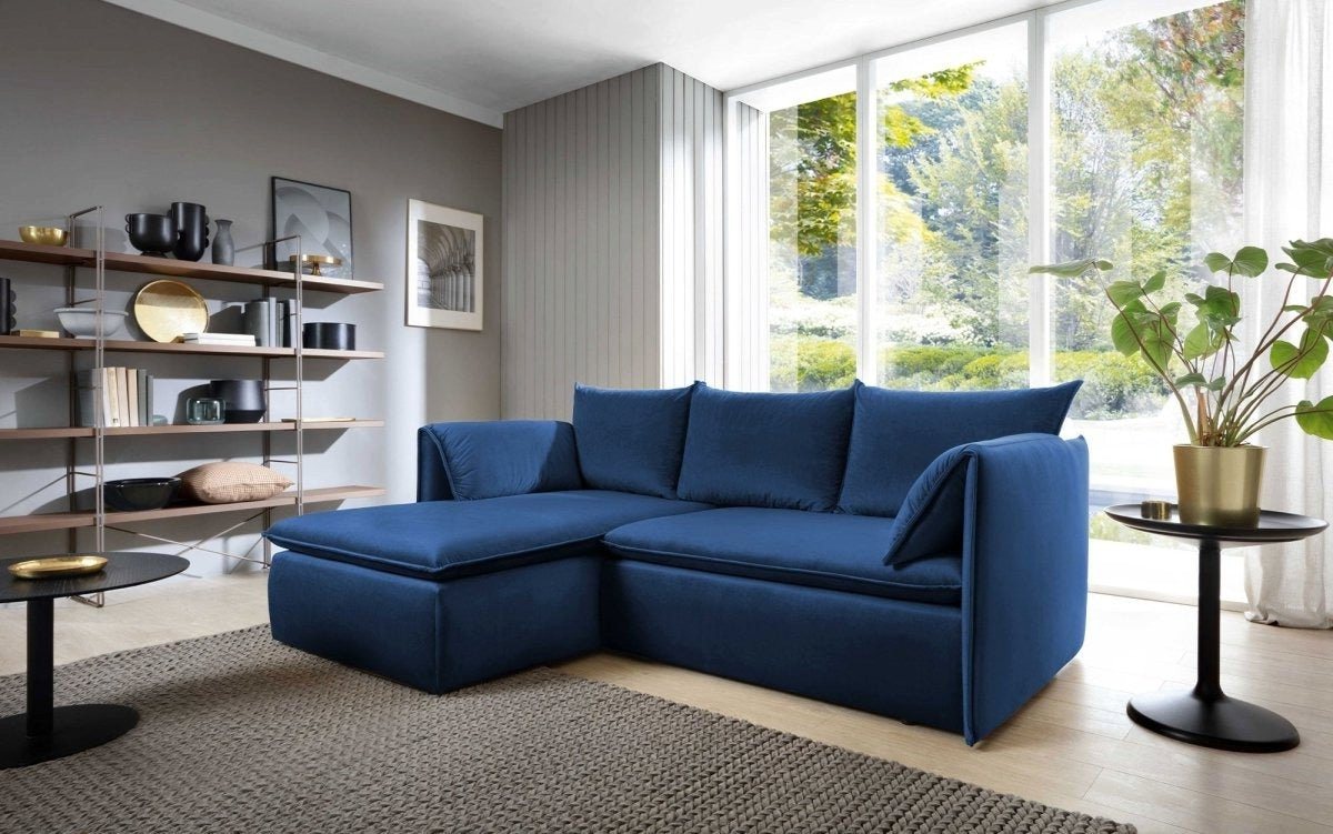 Luxusbetten24 Sofa Designer Sofa Zoe, aus echtem Samt von Luxusbetten24