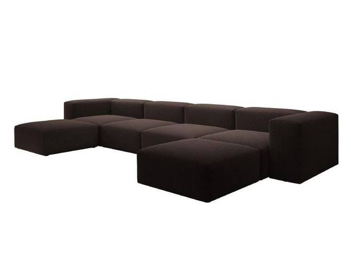 Luxusbetten24 Sofa Designer U Sofa Snug, in Bouclé, braun, Braun Luxusbetten24 Sofa Designer U Sofa Snug, in Bouclé, braun, Braun von Luxusbetten24
