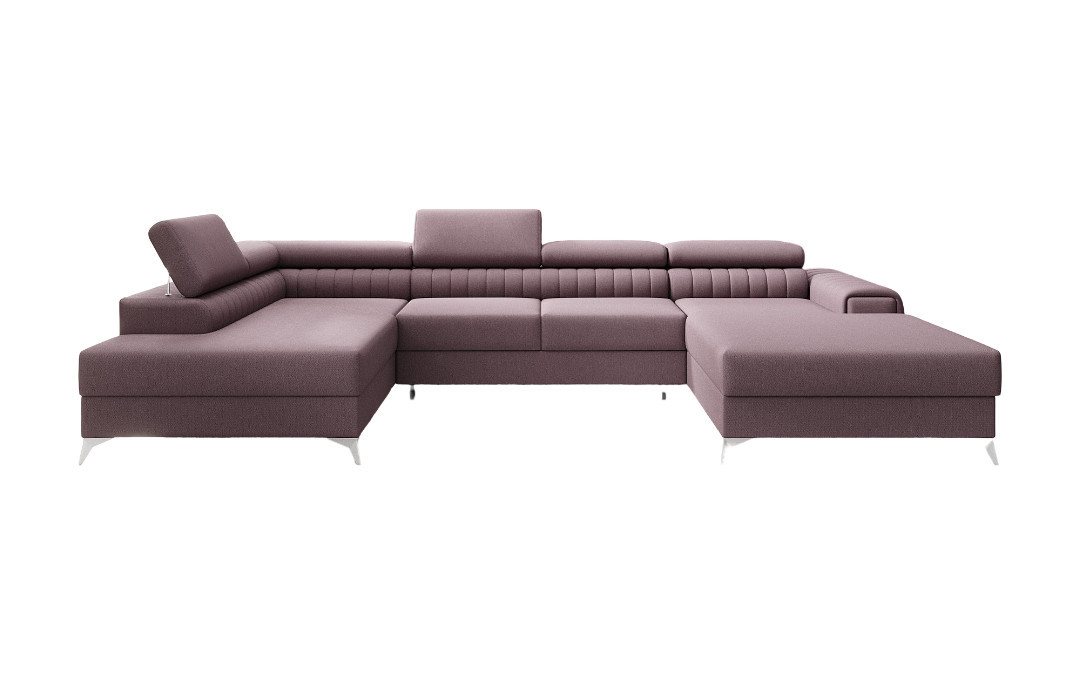 Luxusbetten24 Schlafsofa Designer Sofa Collina, mit Schlaf- und Klappfunktion von Luxusbetten24