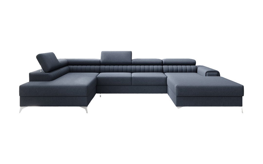 Luxusbetten24 Schlafsofa Designer Sofa Collina, mit Schlaf- und Klappfunktion von Luxusbetten24