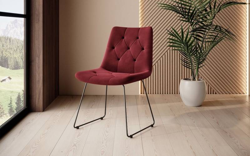 Luxusbetten24 Stuhl Designer Stuhl Portofino, Sitzschalen mit verschiedenen Gestellen von Luxusbetten24