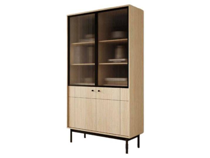Luxusbetten24 Vitrine Designer Vitrine Tokyo mit/ohne Glas, mit Glas, Eiche von Luxusbetten24