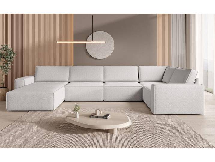 Modulare Sofalandschaft U Yuma aus Bouclé - Anthrazit - Links - Bouclé - Luxusbetten24 Modulare Sofalandschaft U Yuma aus Bouclé - Anthrazit - Links - Bouclé - Luxusbetten24 von Luxusbetten24