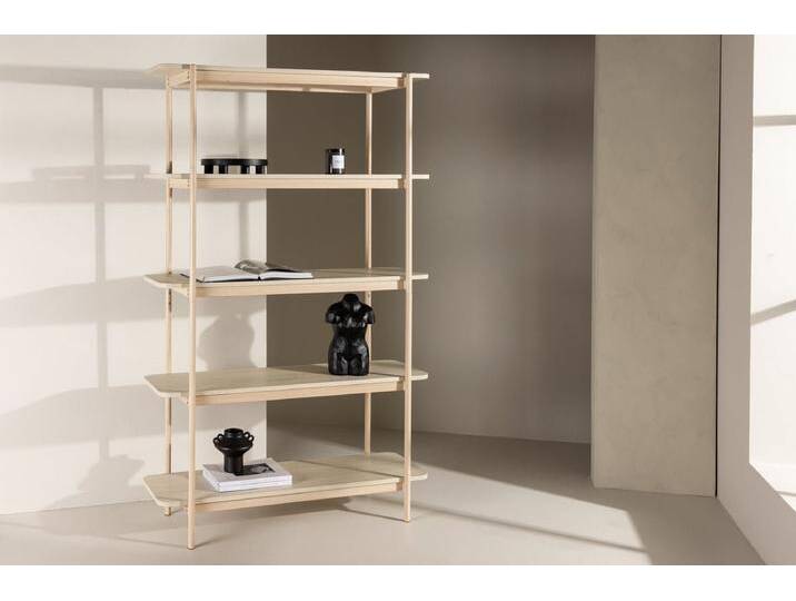 Regal Heim ? hohes Standregal in Weißwash mit 5 Ablagen - Schwarz - Luxusbetten24 Regal Heim ? hohes Standregal in Weißwash mit 5 Ablagen - Schwarz - Luxusbetten24 von Luxusbetten24