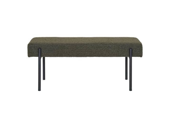 Sitzbank Lenny Bouclé mit Metallbeinen - Grün - Bouclé - Luxusbetten24 von Luxusbetten24