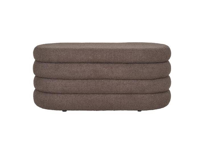 Sitzbank Philo Bouclé Braun mit Stauraum - Braun - Bouclé - Luxusbetten24 von Luxusbetten24