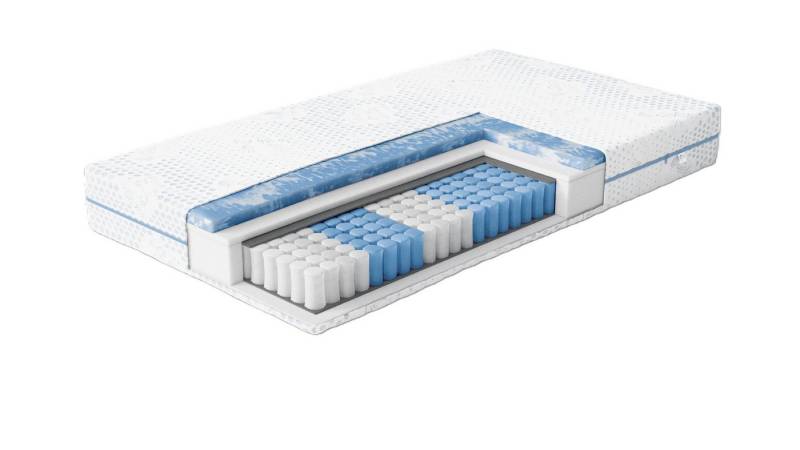 Taschenfederkernmatratze NightSense® Gelax® Taschenfederkern-Matratze, Luxusbetten24, 25 cm hoch, mit 7-Zonen-Aufteilung von Luxusbetten24