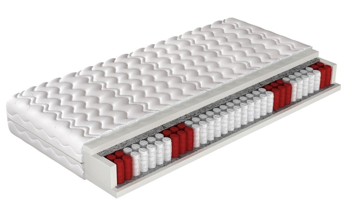 Taschenfederkernmatratze NightSense® Taschenfederkern-Matratze mit Aloe-Vera-Bezug, Luxusbetten24, 20 cm hoch, 7 orthopädische Zonen und Aloe Vera Doppeltuch-Bezug Taschenfederkernmatratze NightSense® Taschenfederkern-Matratze mit Aloe-Vera-Bezug, Luxusbetten24, 20 cm hoch, 7 orthopädische Zonen und Aloe Vera Doppeltuch-Bezug von Luxusbetten24