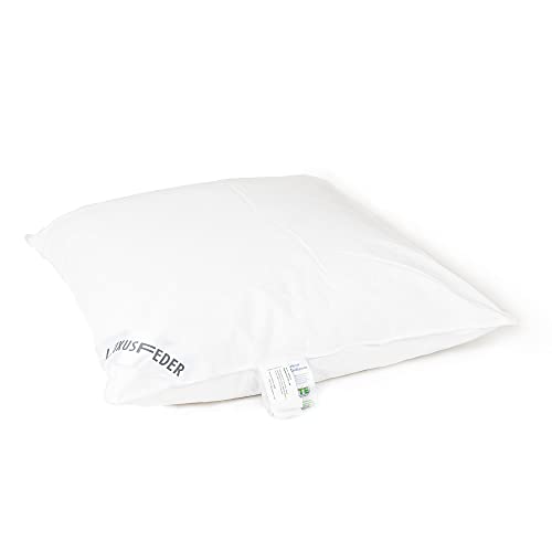 Luxusfeder Kopfkissen 80x80cm 15% Daunen 85% Federn 1000g - Schlafkissen Bezug aus 100% Baumwolle - Daunenkissen - Federkissen Öko-Tex Made in Germany Luxusfeder Kopfkissen 80x80cm 15% Daunen 85% Federn 1000g - Schlafkissen Bezug aus 100% Baumwolle - Daunenkissen - Federkissen Öko-Tex Made in Germany von Luxusfeder