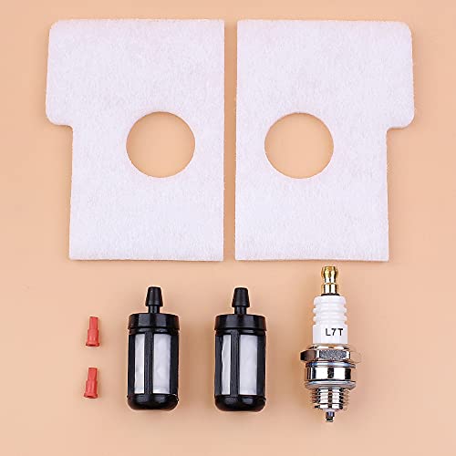 Luxuypon Luftfilter Kraftstofftank Entlüftung Entlüftung Zündkerzen-Kit Kompatibel mit Sti-hl MS180 MS170 018 017 MS 170 180 Kettensäge Umbau Reparatur Ersatzteile von Luxuypon