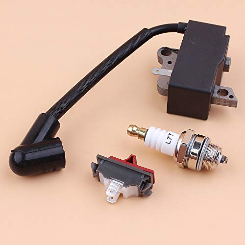 Luxuypon Zündspule Kerze Spark Kill Stop Schalter Kit passend für Husqvarna 235R 232L 235R 240L 240RJ 227L 227R 225R 225L Freischneider Luxuypon Zündspule Kerze Spark Kill Stop Schalter Kit passend für Husqvarna 235R 232L 235R 240L 240RJ 227L 227R 225R 225L Freischneider von Luxuypon