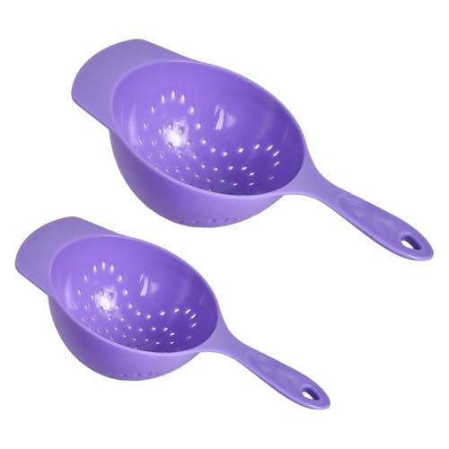 2 Stück Mini-Abtropfsiebe, Kunststoff, Enthält ein 10 cm großes und ein 8 cm großes Sieb fur Kaffee, Mehl, Rie, Quinoa,Lila 2 Stück Mini-Abtropfsiebe, Kunststoff, Enthält ein 10 cm großes und ein 8 cm großes Sieb fur Kaffee, Mehl, Rie, Quinoa,Lila von Luxvara