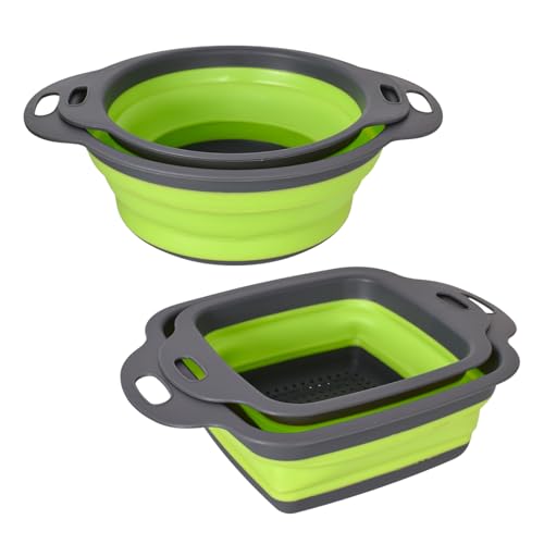 4 Stück Faltbarers Seiher Sieb Set,Küchensieb,Faltbares Sieb Camping,Silikon Klappbar Abtropfsieb Nudelsieb Durchschlag Set,Für Camping, Salate, Abtropfen von Nudeln, Gemüse 4 Stück Faltbarers Seiher Sieb Set,Küchensieb,Faltbares Sieb Camping,Silikon Klappbar Abtropfsieb Nudelsieb Durchschlag Set,Für Camping, Salate, Abtropfen von Nudeln, Gemüse von Luxvara