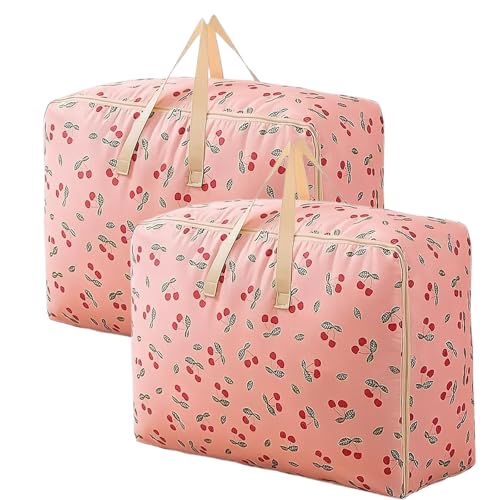 Luxvara 2 Stück Aufbewahrungstasche, Kleidertaschen, Oxford Aufbewahrungstaschen, Große Aufbewahrungstaschen, Wasserdichte Umzugstaschen mit Reißverschluss für Bettdecken Kleidung Bettwäsche, Rosa Luxvara 2 Stück Aufbewahrungstasche, Kleidertaschen, Oxford Aufbewahrungstaschen, Große Aufbewahrungstaschen, Wasserdichte Umzugstaschen mit Reißverschluss für Bettdecken Kleidung Bettwäsche, Rosa von Luxvara