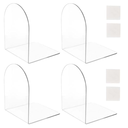 Luxvara 4 Stück Buchstützen aus Acryl, L-Förmige Acryl-Buchstützen, Transparenten Buchendsperren mit Anti-Rutsch-Pads, L-Förmige Bücherstütz, Buchständer für Regal, Schreibtisch, Büro, Schule Luxvara 4 Stück Buchstützen aus Acryl, L-Förmige Acryl-Buchstützen, Transparenten Buchendsperren mit Anti-Rutsch-Pads, L-Förmige Bücherstütz, Buchständer für Regal, Schreibtisch, Büro, Schule von Luxvara