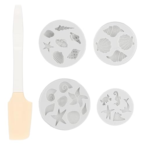 Luxvara 4 Stück Meer Silikon Backformen, 3D Meerestiere Silikonform-Set, Ozean-Themen Backformen, Wiederverwendbare Muschel Seestern Koralle Formen für Kuchendekoration Schokolade Süßigkeiten Luxvara 4 Stück Meer Silikon Backformen, 3D Meerestiere Silikonform-Set, Ozean-Themen Backformen, Wiederverwendbare Muschel Seestern Koralle Formen für Kuchendekoration Schokolade Süßigkeiten von Luxvara
