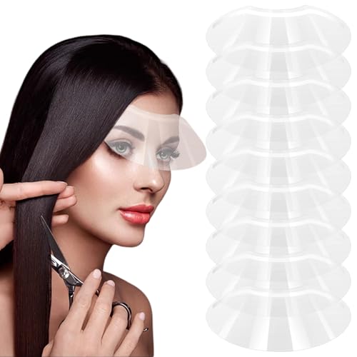 Luxvara 50 Stück Dusche Gesicht Augenschutz, Klar Gesicht Visier, Kunststoff Face Schutz Maske für Haarschnitt, Haarfärbemittel und Shampoo Augenschutz von Luxvara