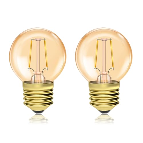 Luxvista 1.5W led e27 warmweiss glühbirne, bernsteinfarben led e27 warmweiss 2200K, 1,5W retro glühbirne e27, kleine glühbirnen 20W äquivalent, 2 stück Luxvista 1.5W led e27 warmweiss glühbirne, bernsteinfarben led e27 warmweiss 2200K, 1,5W retro glühbirne e27, kleine glühbirnen 20W äquivalent, 2 stück von Luxvista