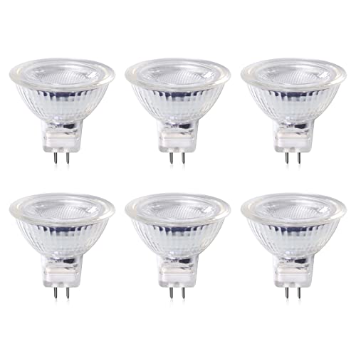 Luxvista 220V LED GU5.3 MR16 LED Warmweiß 3000K 5W LED Spot ersetzt 50 Watt GU5.3 Halogenstrahler MR16 Reflektorlampe 320LM 25° Abstrahlwinkel Nicht Dimmbar (6 Stück) von Luxvista