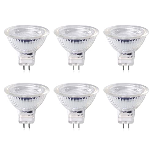 Luxvista 220V GU5.3 MR16 LED Warmweiß 3000K 5W Spot Ersetzt 50 Watt Halogenstrahler, 320LM 25° Abstrahlwinkel Nicht Dimmbar (6 Stück) von Luxvista