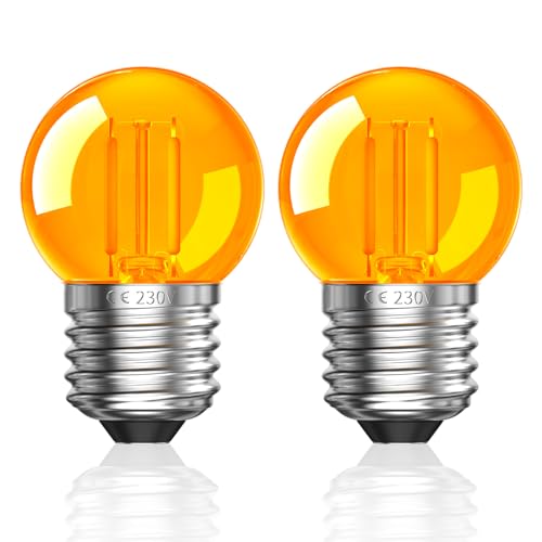 Luxvista Glühbirne E27 LED Warmweiss 2W Vintage,G40 Glühbirne Warmes Licht 2000K Retro Edison Glühbirnen Mini Globe Glühbirne for Krippenbeleuchtung,Äquivalent 20W,Nicht Dimmbar,2 Stück Luxvista Glühbirne E27 LED Warmweiss 2W Vintage,G40 Glühbirne Warmes Licht 2000K Retro Edison Glühbirnen Mini Globe Glühbirne for Krippenbeleuchtung,Äquivalent 20W,Nicht Dimmbar,2 Stück von Luxvista