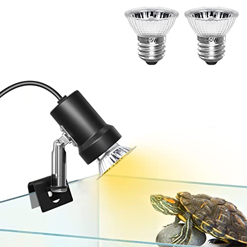 Luxvista E27 Dimmbare Schildkröten Wärmelampe mit 360°drehbarem Metallsockel, Heizlampe im Glasbehälter für Reptilien und Amphibien mit Glühbirne 25W, 50W Luxvista E27 Dimmbare Schildkröten Wärmelampe mit 360°drehbarem Metallsockel, Heizlampe im Glasbehälter für Reptilien und Amphibien mit Glühbirne 25W, 50W von Luxvista