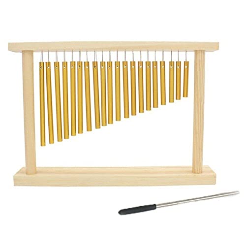 20 Tone Wind Chimes Stehend Holzrahmen Spielen Windspiel Stick Musical Percussion Instrument Dekoration von Luxylei