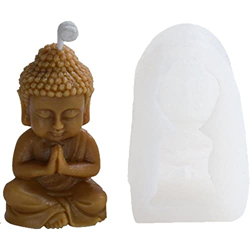 Diy Buddha Statue Kerze Silikonform 3d Buddha Harz Form Seife Kirche Kerze Handwerk Handgemachte Produktion Liefert von Luxylei