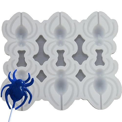 Halloween 3D Spinne Form Lutscher Silikon Form DIY Handgemachte Schokolade Süßigkeiten Form Kuchen Dekorieren Werkzeug Küche Backformen von Luxylei